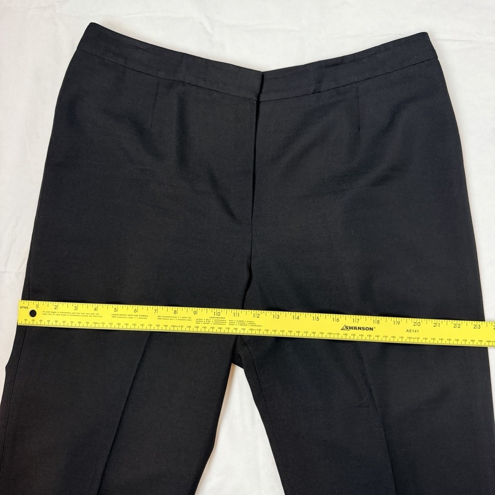 Kasper Dress Pants Womens Size 14 Black Lined High Rise Career Office Business - Picture 4 of 10